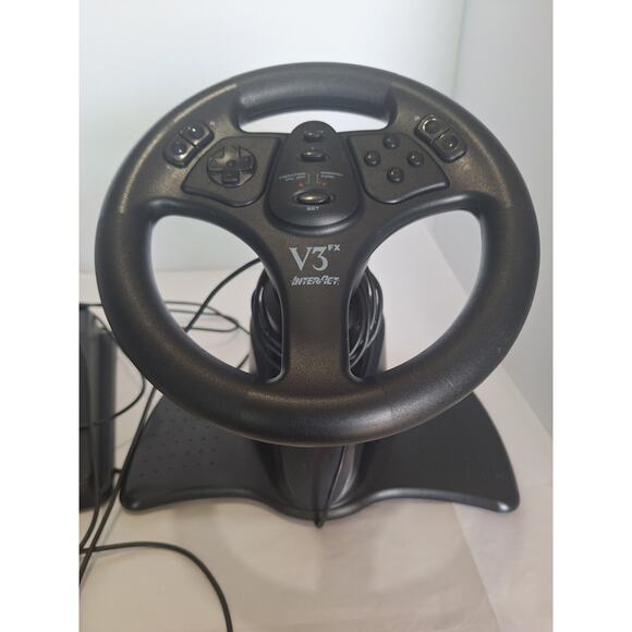 InterAct V3 FX SV-380A Racing Wheel & Pedals for Nintendo 64 N64 - Picture 4 of 9